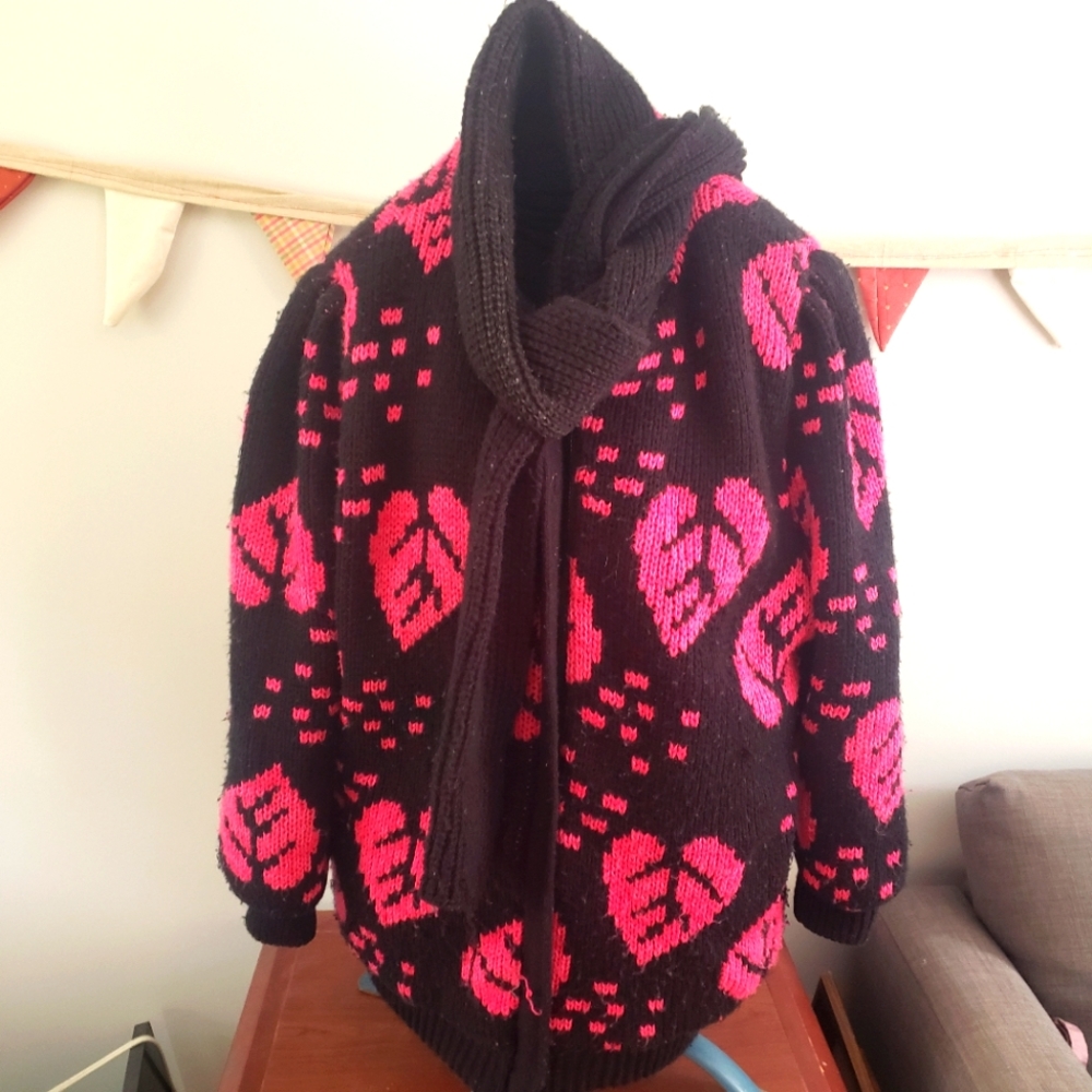 Cozy, colorful fall jacket